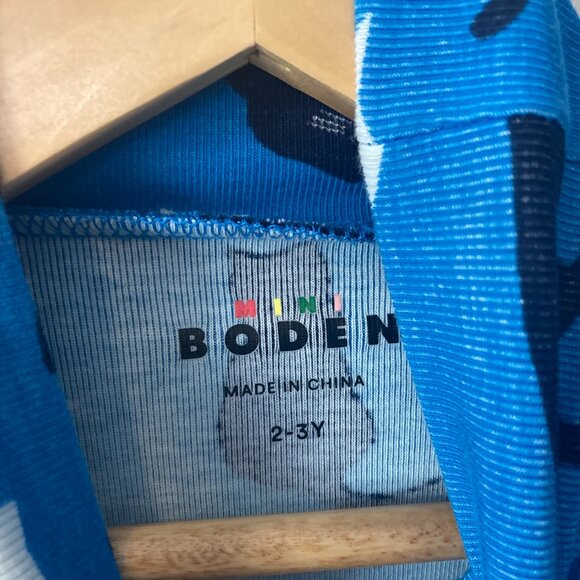 Mini Boden 2-3y Cat & Moon Turtleneck Jersey Dress - Picture 2 of 2